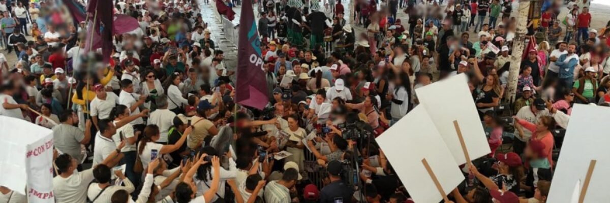 Protestas y Desafíos: Claudia Sheinbaum enfrenta manifestaciones durante su campaña en el Estado de México